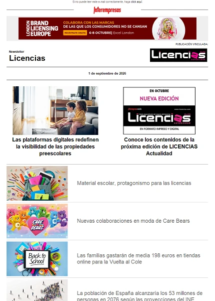 Newsletter de Licencias Newsletter de Licencias