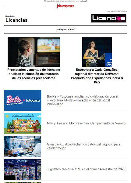 Newsletter de Licencias