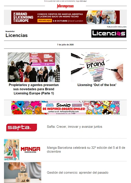 Newsletter de Licencias Newsletter de Licencias