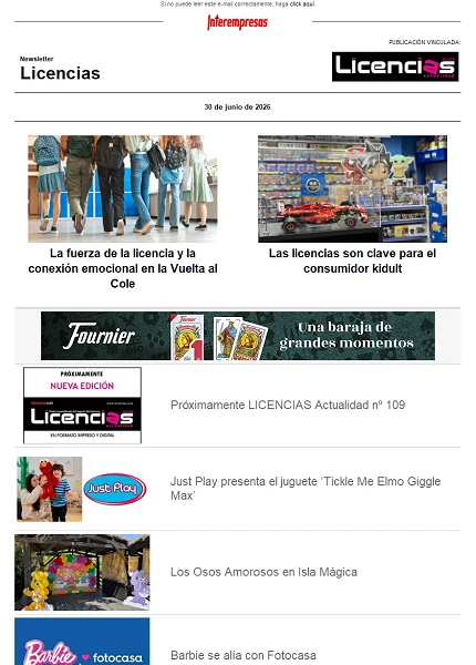 Newsletter de Licencias