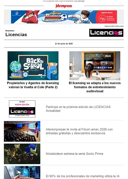 Newsletter de Licencias Newsletter de Licencias