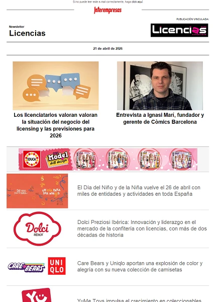 Newsletter de Licencias