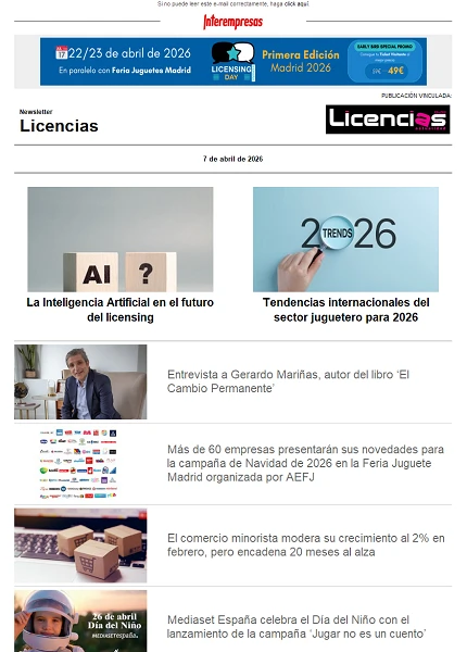 Newsletter de Licencias