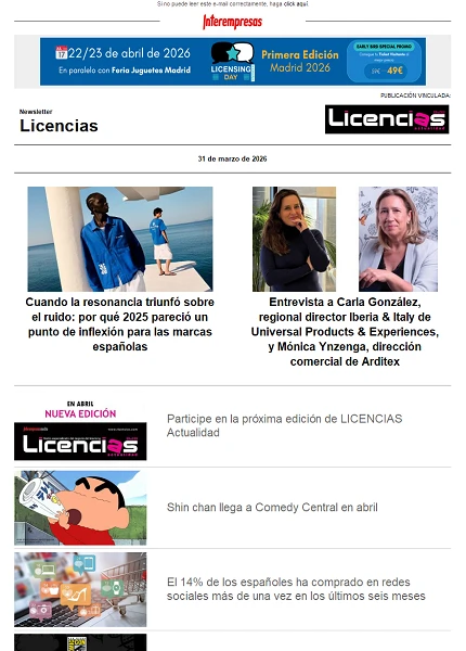 Newsletter de Licencias Newsletter de Licencias