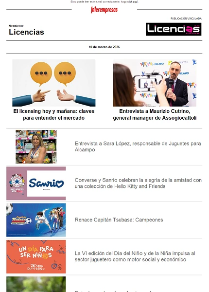 Newsletter de Licencias