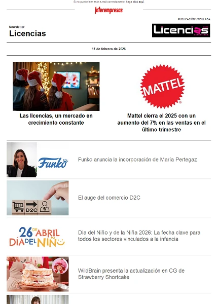 Newsletter de Licencias Newsletter de Licencias