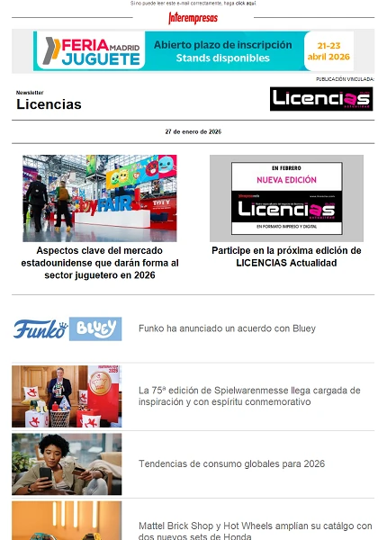 Newsletter de Licencias Newsletter de Licencias