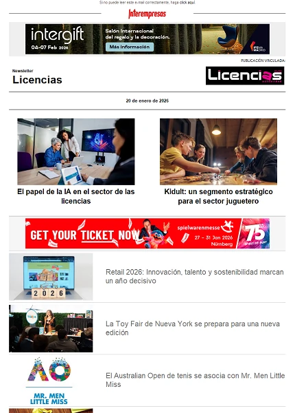 Newsletter de Licencias
