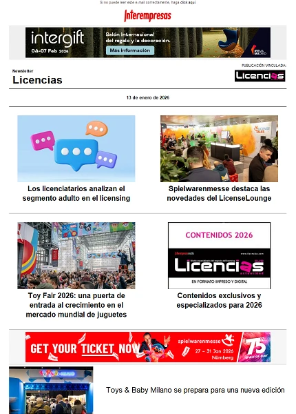 Newsletter de Licencias