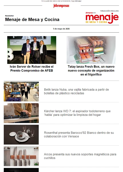 Menaje de Mesa y Cocina