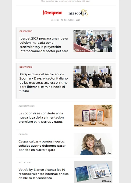 Newsletter Mascotas Newsletter Mascotas