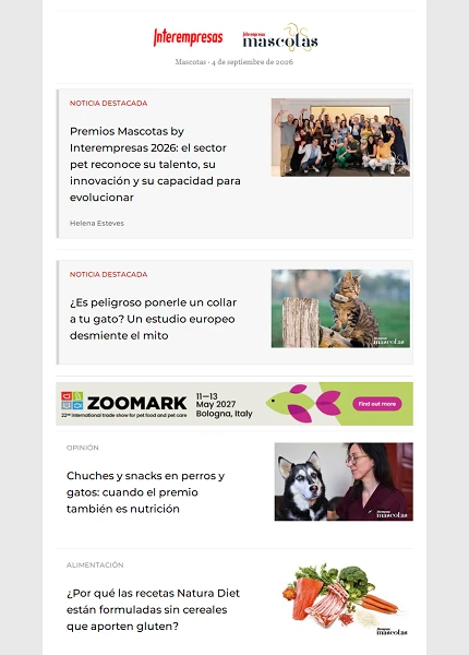 Newsletter Mascotas