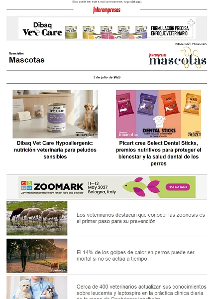 Newsletter Mascotas