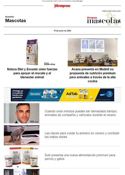 Newsletter Mascotas