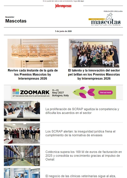 Newsletter Mascotas