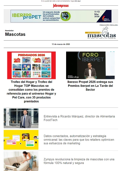 Newsletter Mascotas
