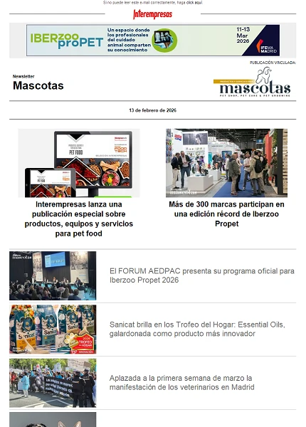 Newsletter Mascotas