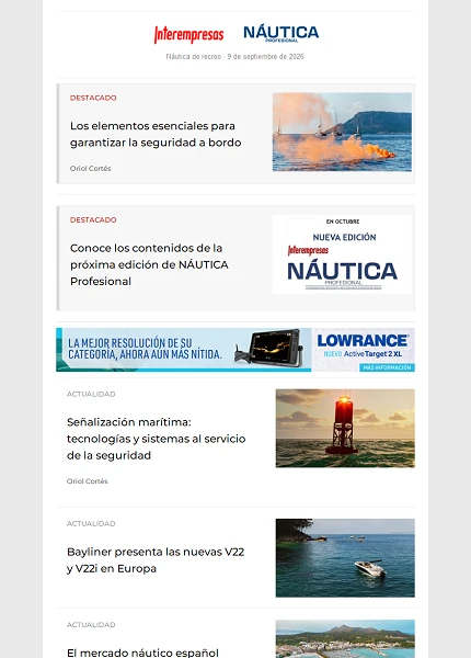 Newsletter Náutica