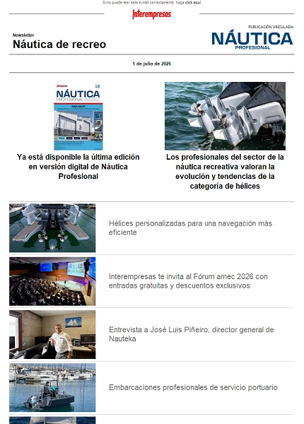 Newsletter Náutica
