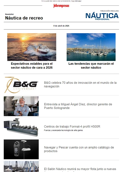 Newsletter Náutica Newsletter Náutica