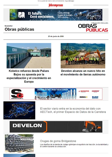 Newsletter Obras públicas