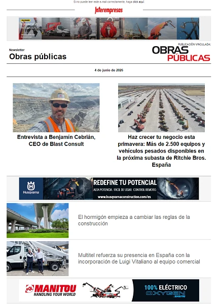 Newsletter Obras públicas