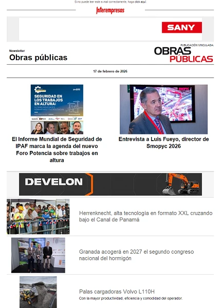 Newsletter Obras públicas