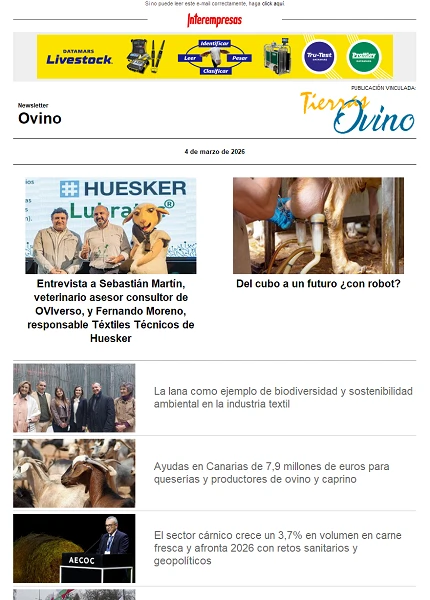 Newsletter Ovino Newsletter Ovino
