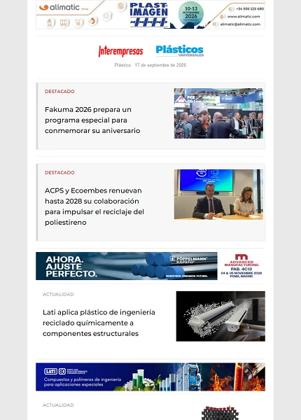 Newsletter Plástico Newsletter Plástico