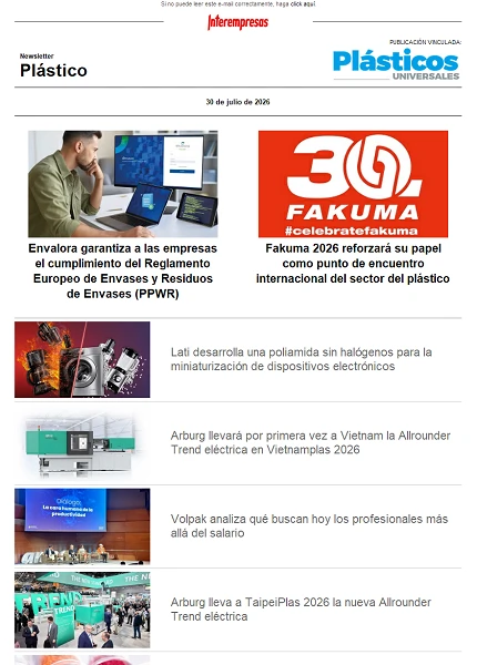 Newsletter Plástico Newsletter Plástico