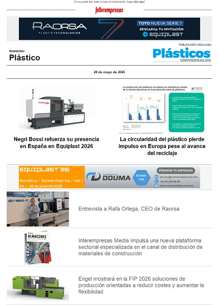 Newsletter Plástico Newsletter Plástico