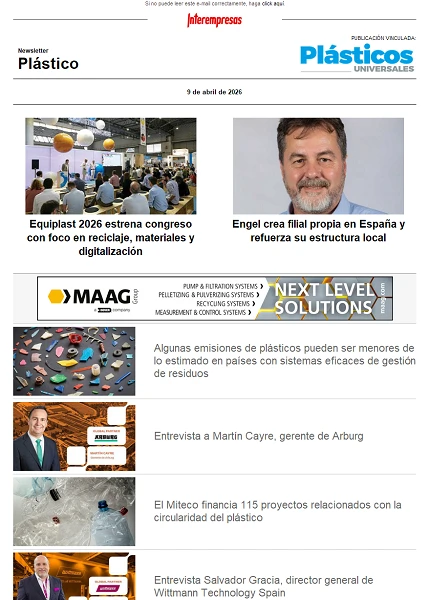 Newsletter Plástico