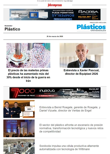 Newsletter Plástico