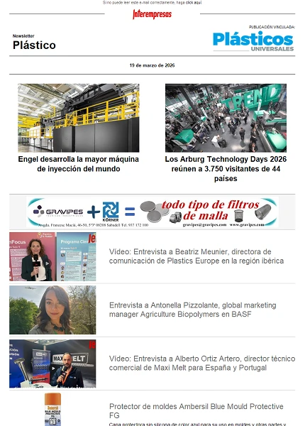 Newsletter Plástico