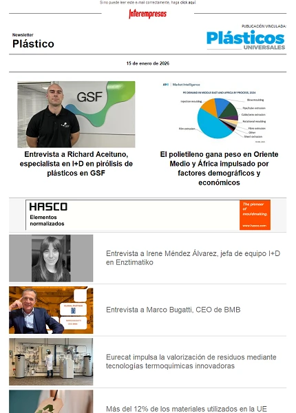 Newsletter Plástico