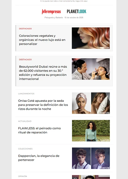 Newsletter Peluquería Newsletter Peluquería