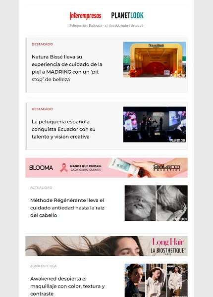 Newsletter Peluquería Newsletter Peluquería