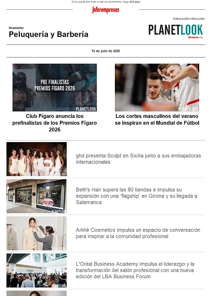 Newsletter Peluquería