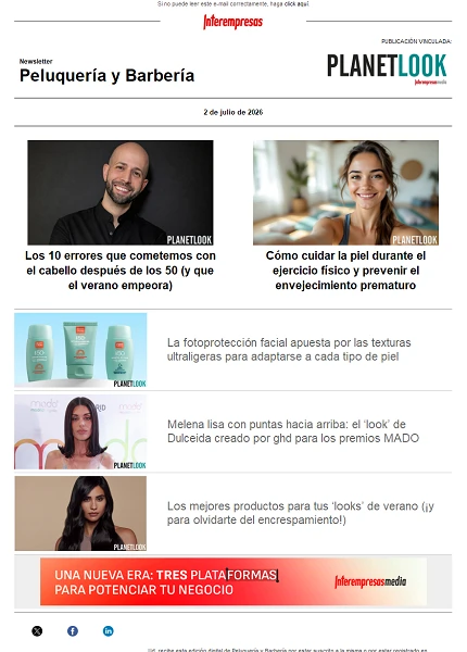 Newsletter Peluquería Newsletter Peluquería
