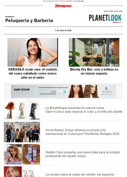 Newsletter Peluquería