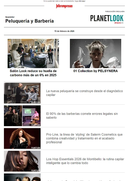 Newsletter Peluquería