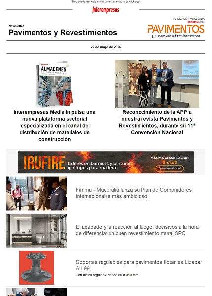 Newsletter Pavimentos y Revestimientos