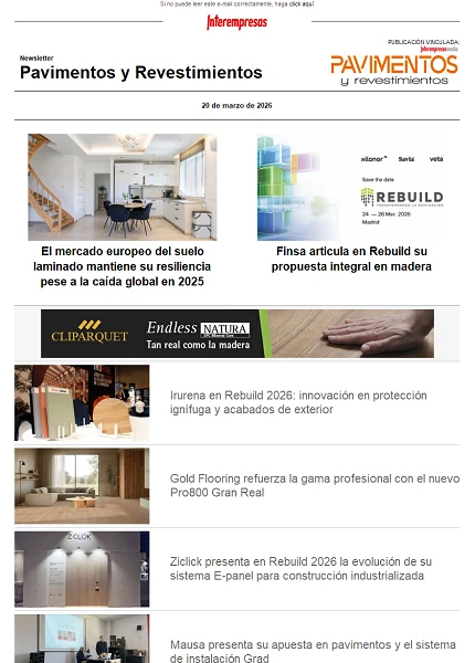 Newsletter Pavimentos y Revestimientos