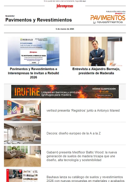 Newsletter Pavimentos y Revestimientos