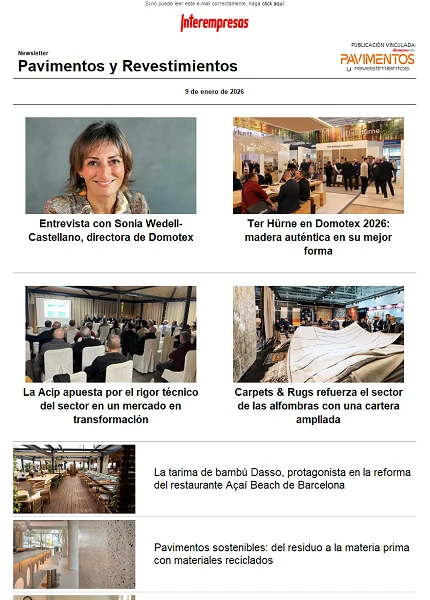 Newsletter Pavimentos y Revestimientos