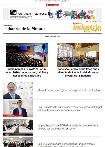 Newsletter Industria de la Pintura Newsletter Industria de la Pintura