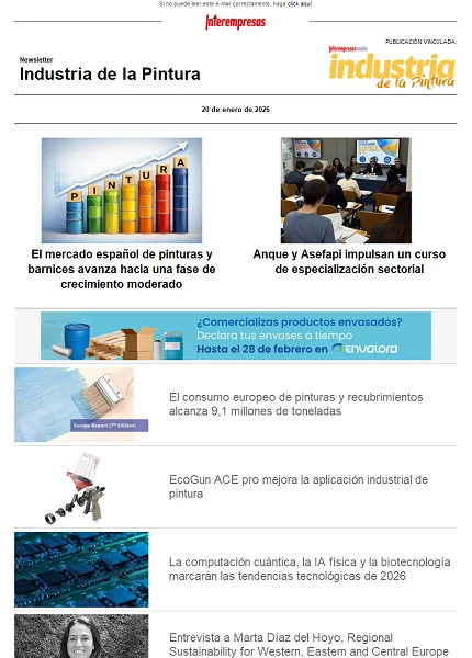 Newsletter Industria de la Pintura