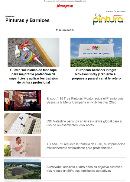 Newsletter Pinturas y Barnices Newsletter Pinturas y Barnices