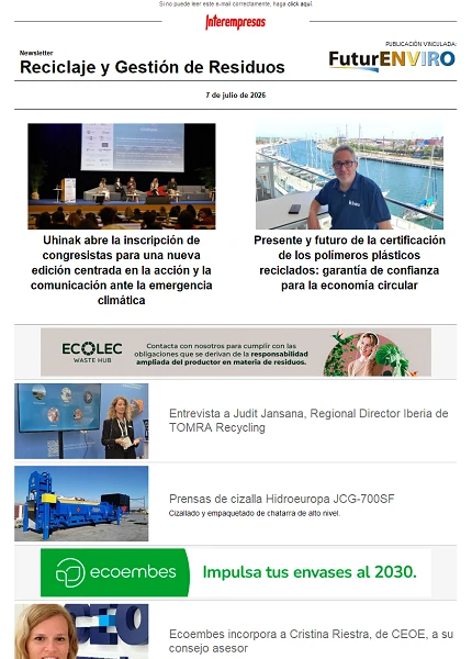 Newsletter Reciclaje y Gestión de Residuos