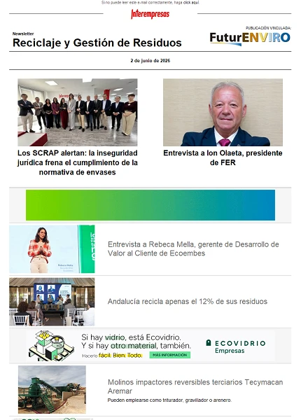 Newsletter Reciclaje y Gestión de Residuos Newsletter Reciclaje y Gestión de Residuos